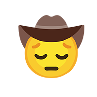 Pensive Cowboy Emoji
