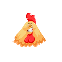 Chicken Very Angry Emoji