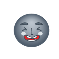 Moon Ha Ha Emoji